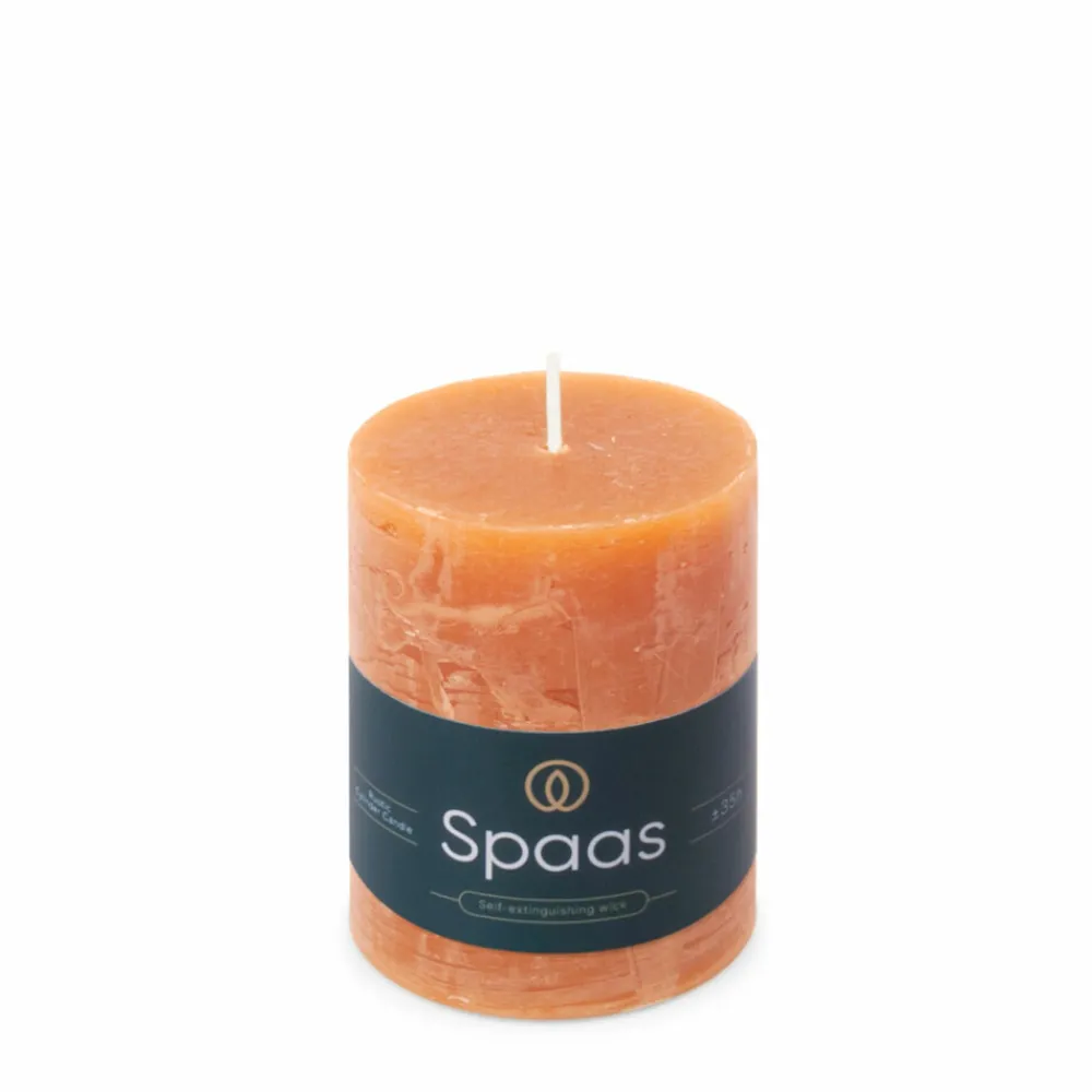 Rustieke Pillarkaars ± 35 branduren Oranje^SPAAS Clearance