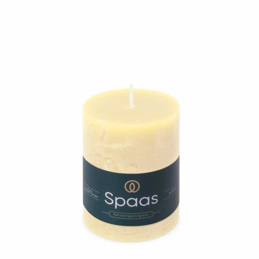 Rustieke Pillarkaars ± 35 branduren Ivoor^SPAAS Clearance