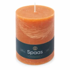Hot Rustieke Pillarkaars ± 95 branduren Oranje Kaarsen
