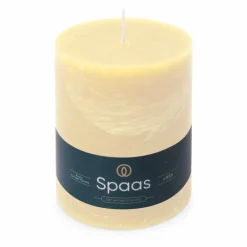 Kaarsen<SPAAS Rustieke Pillarkaars ± 95 branduren Ivoor