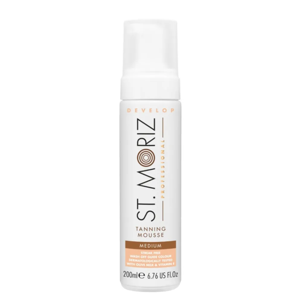 Zonbescherming<St Moriz Zelfbruiningsmousse Medium 200 ml
