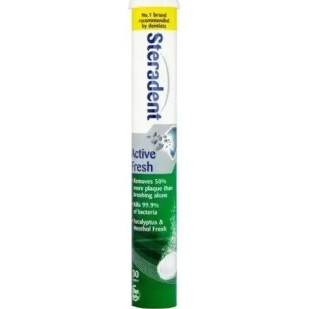 Kunstgebit Reinigingstabletten Active Fresh Plus 30 tabletten^Steradent