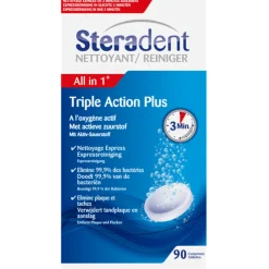 Triple Action Plus Kunstgebit Reiniger 90 tabletten^Steradent Online