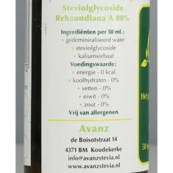 Siropen & Zoetstoffen<Stevia stuksevia Extract 50 ml