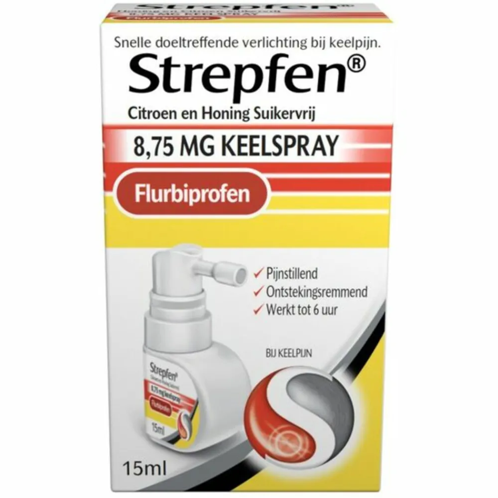 Keel & Luchtwegen<Strepfen Keelspray Citroen & Honing 15 ml