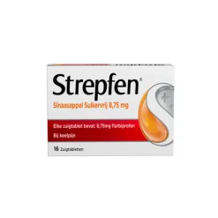 Sinaasappel Suikervrij 16 zuigtabletten Keel & Luchtwegen