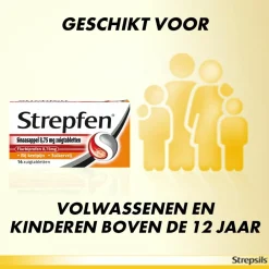 Sinaasappel Suikervrij 16 zuigtabletten Keel & Luchtwegen