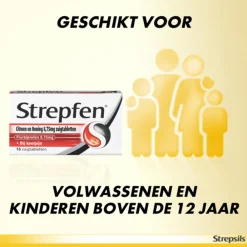 Keel & Luchtwegen<Strepfen Zuigtabletten Citroen & Honing 16 tabletten
