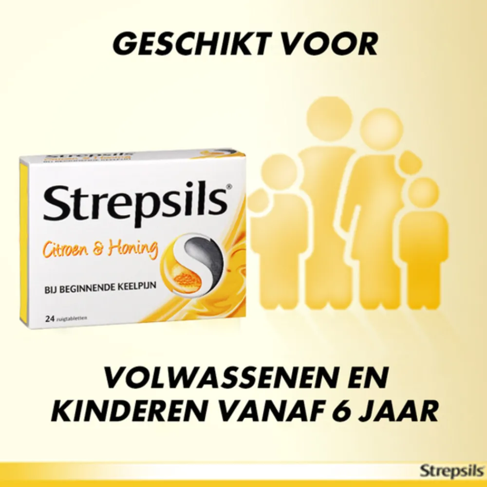 Zuigtabletten Citroen & Honing 24 tabletten^Strepsils Best
