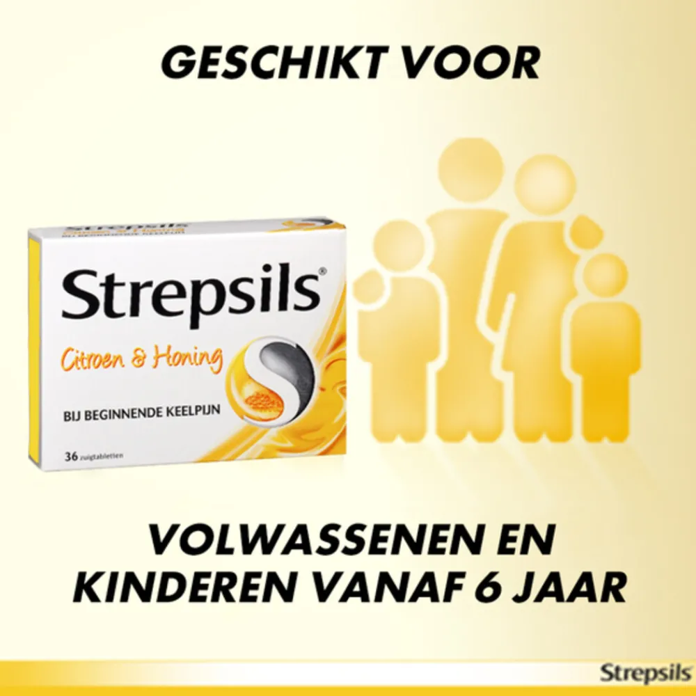 Zuigtabletten Citroen & Honing 36 tabletten^Strepsils