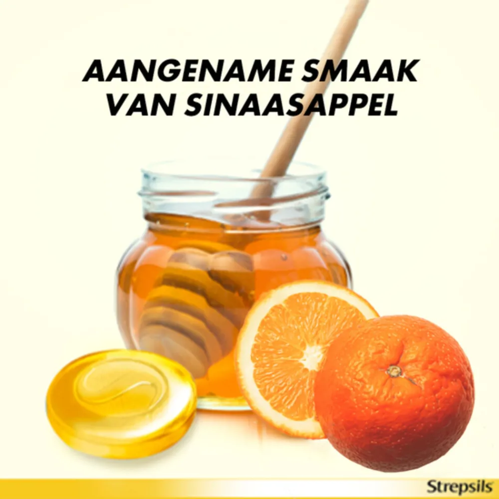 Keel & Luchtwegen<Strepsils Zuigtabletten Sinaasappel & Vitamine C 36 tabletten