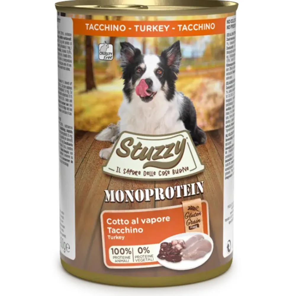 Hondenvoer<Stuzzy Hondenvoer MonoProtein Kalkoen 400 gr