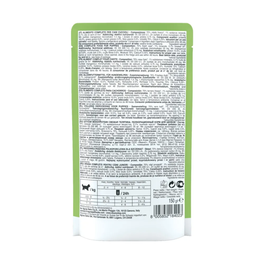 Best Hondenvoer Puppy Monoprotein Graanvrij Kalf 150 gr Hondenvoer