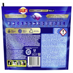 Machineafwas<Sun Brilliant Shine All-in 1 Vaatwascapsules 16 stuks