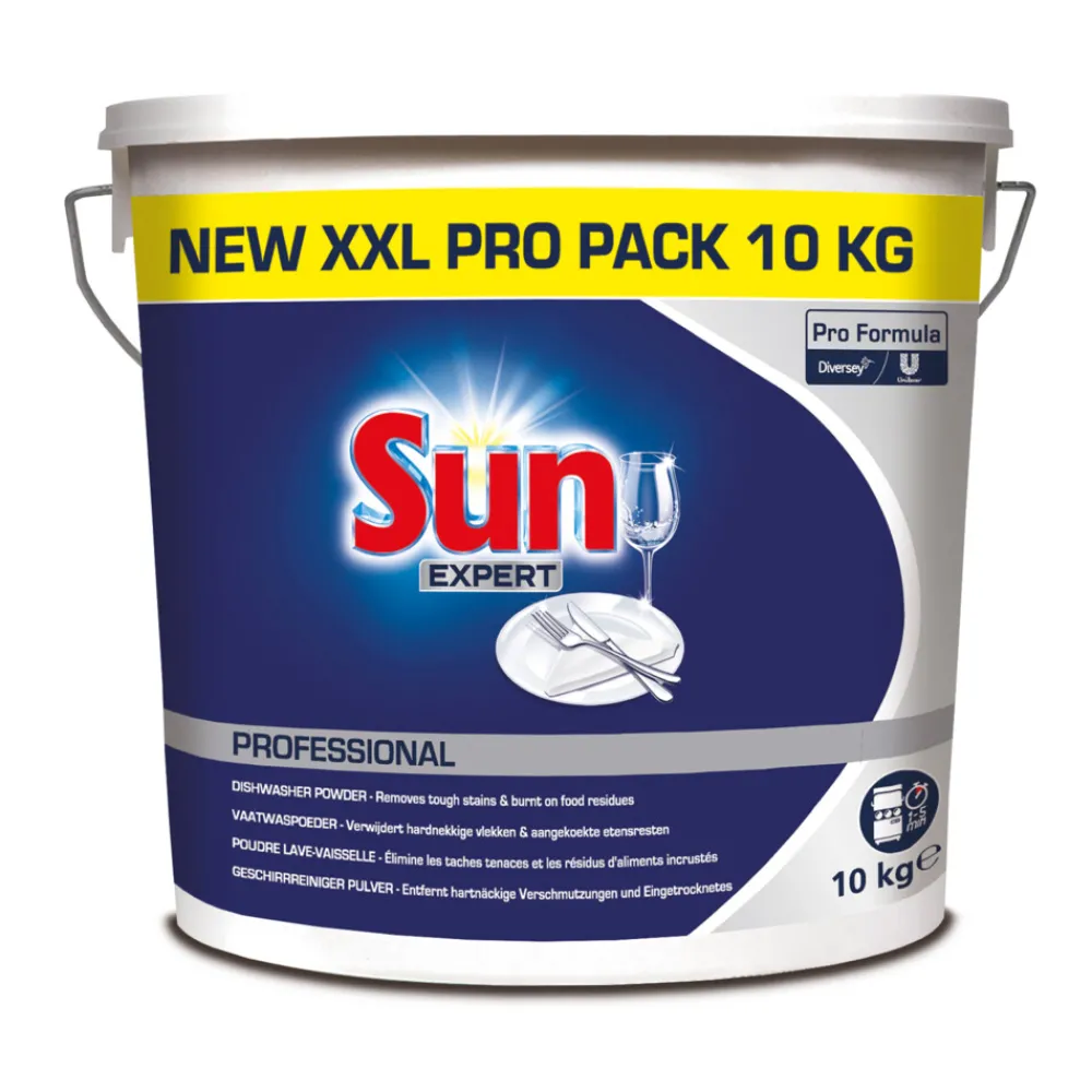Machineafwas<Sun Professional Vaatwaspoeder Korte Wascyclus Normaal Pro Formula 10 kg