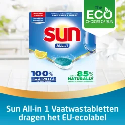 Machineafwas<Sun Vaatwastabletten Citroen 60 stuks