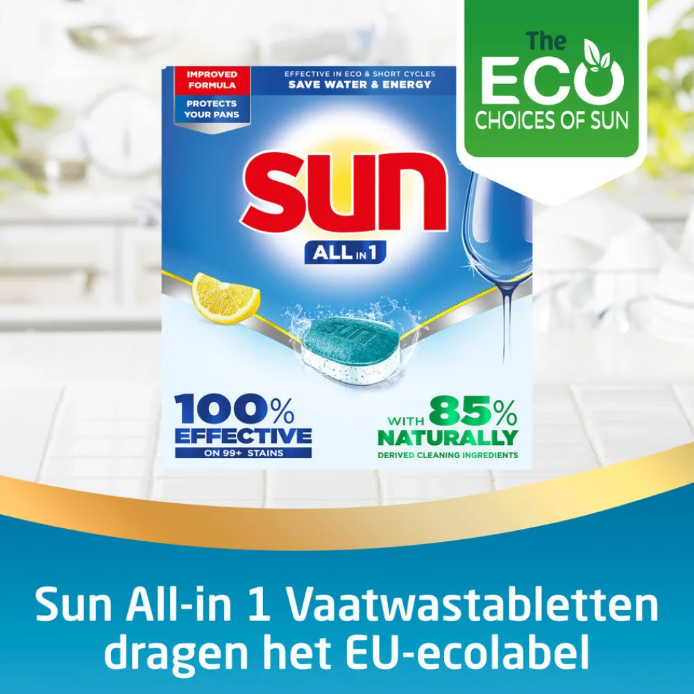 Machineafwas<Sun Vaatwastabletten Citroen 60 stuks