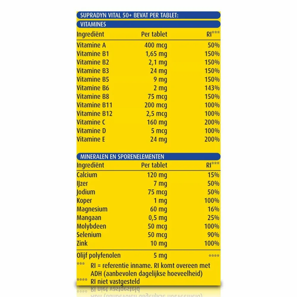 New Vital 50+ 35 tabletten Vitaminen 50+