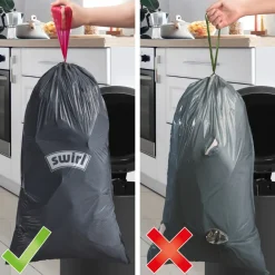 Huishoud & Vuilniszakken<Swirl Afvalzakken met Trekband 30 liter 12 stuks