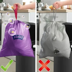 Sale Pedaalemmerzakken Geparfumeerd met Trekband 20L 12 stuks Huishoud & Vuilniszakken