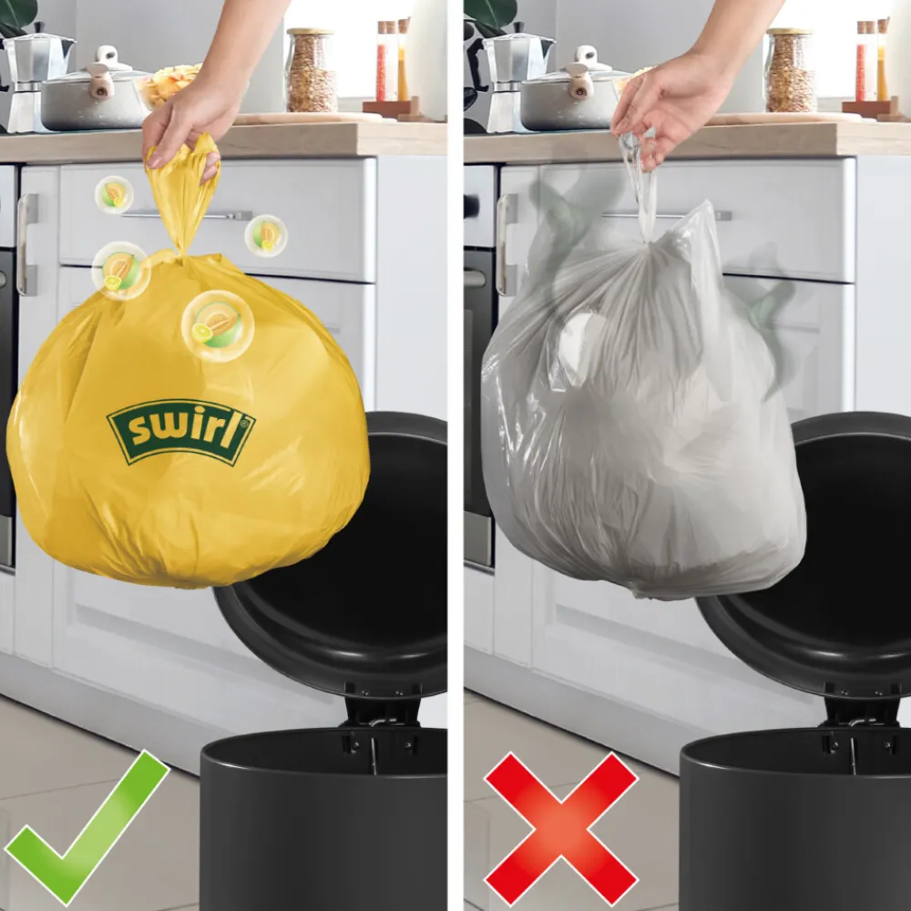 Pedaalemmerzakken Geparfumeerd met Handvat 20L 25 stuks^Swirl Best