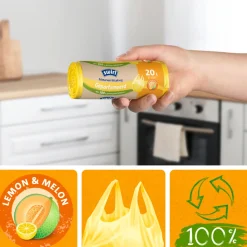 Pedaalemmerzakken Geparfumeerd met Handvat 20L 25 stuks^Swirl Best