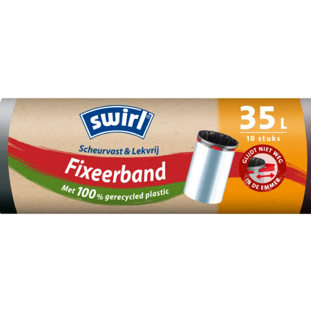 Discount Pedaalemmerzakken met Fixeerband 35 liter 10 stuks Huishoud & Vuilniszakken