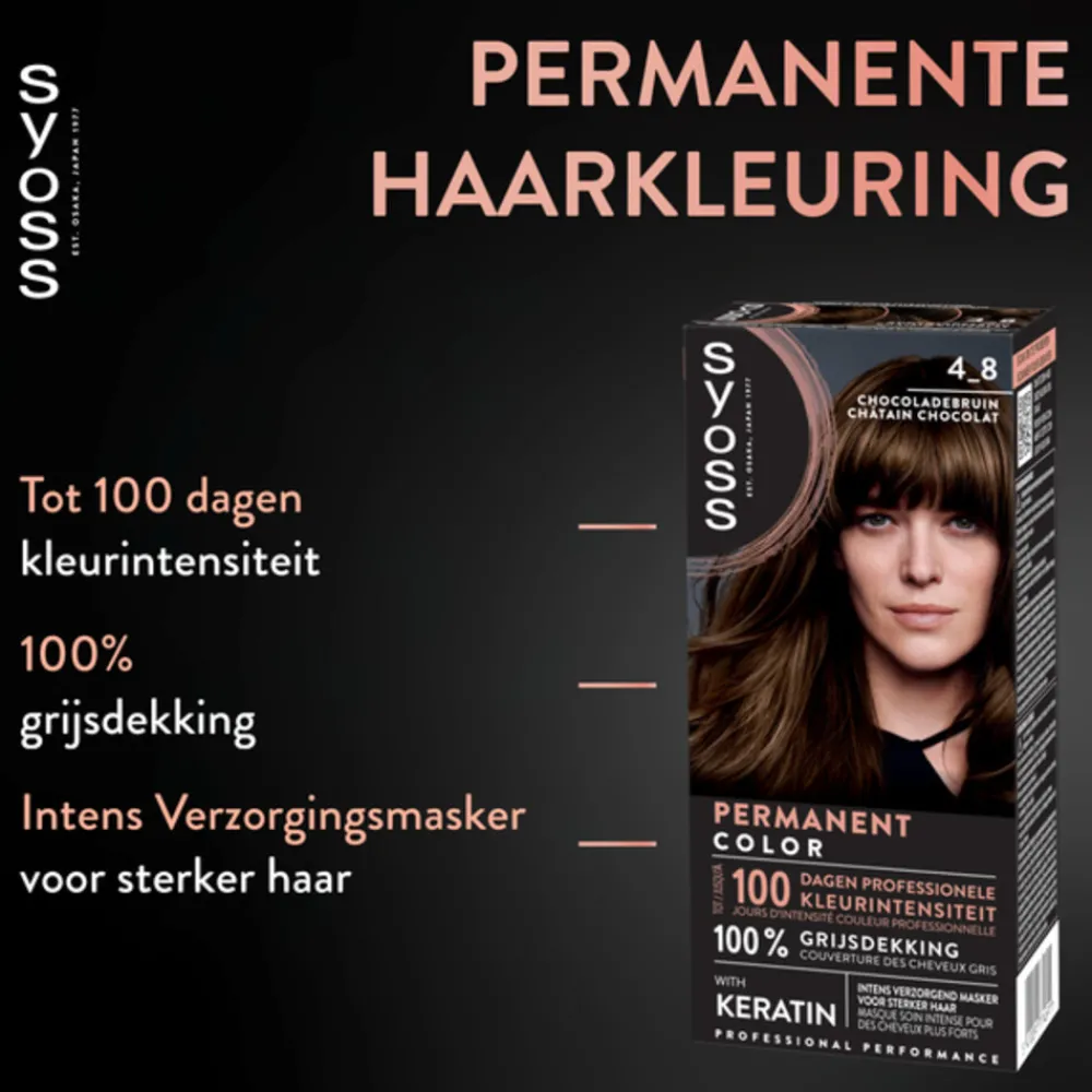 Baseline Haarverf 4-8 Chocoladebruin^Syoss Discount