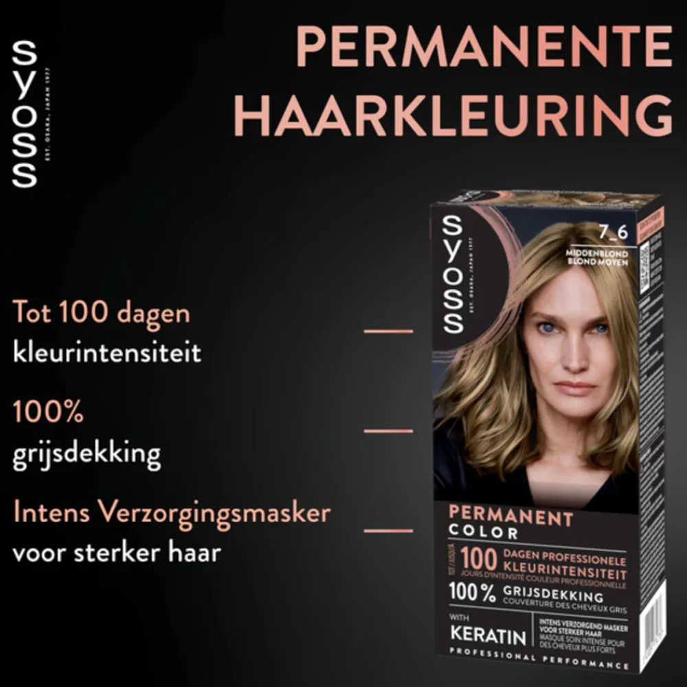 New Baseline Haarverf 7-6 Middenblond Haarkleuring