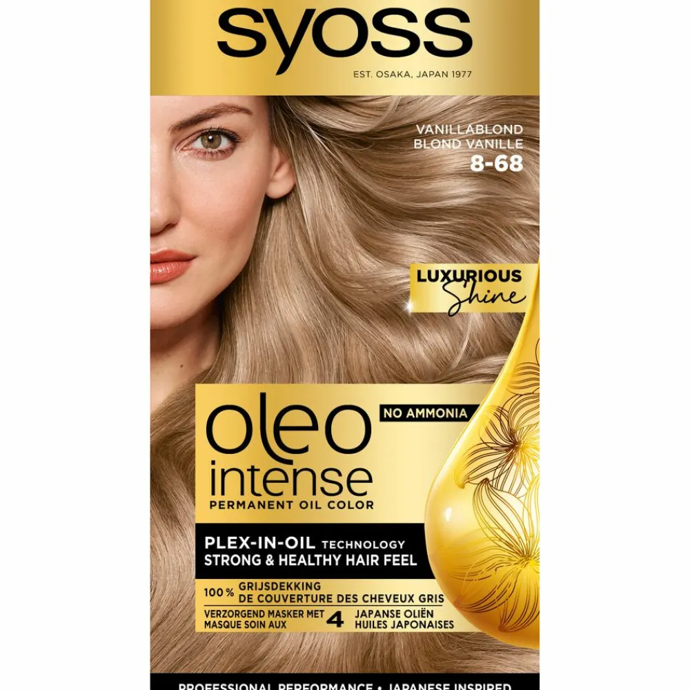 Haarkleuring<Syoss Oleo Intense Haarverf 8-68 Vanilla Blond