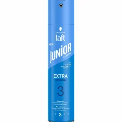 Junior Hairspray Extra Strong 250 ml^Taft Hot