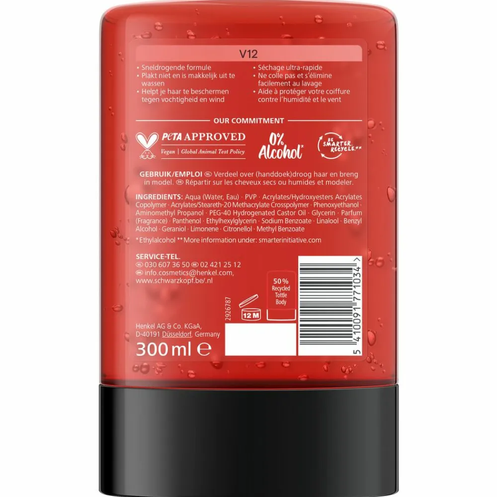 Haarstyling<Taft Styling Gel V12 300 ml