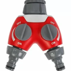 Bewatering En Sproeien<Talentools 2-Weg Waterverdeler Grijs