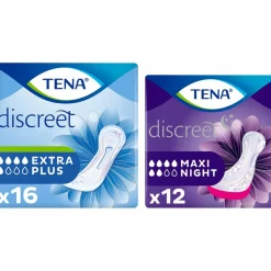 Incontinentie<TENA Discreet Extra Plus en Maxi Night Pakket