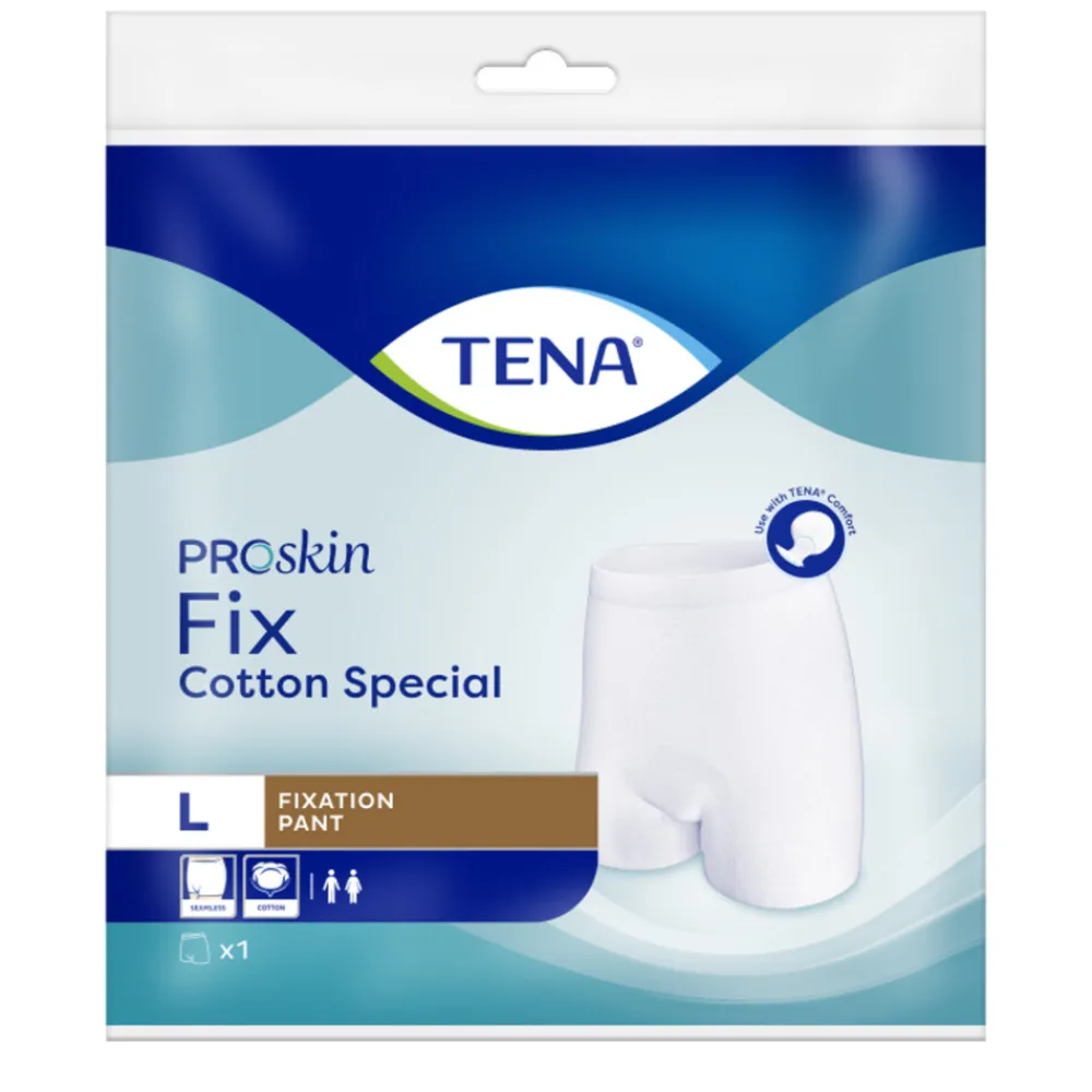 Incontinentie|Intiemhygiëne<TENA Proskin Fix Cotton Special Pant L