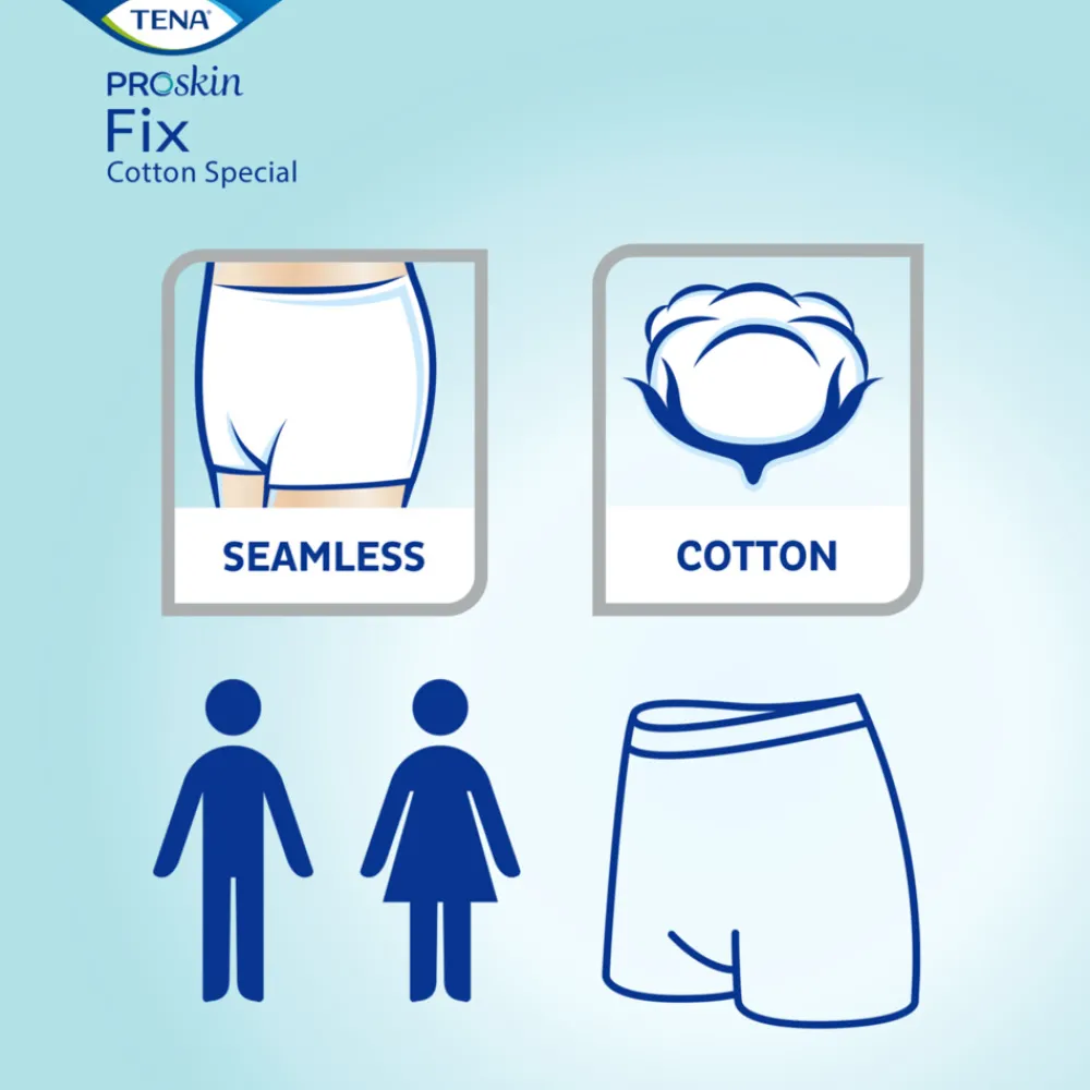Incontinentie|Intiemhygiëne<TENA Proskin Fix Cotton Special Pant L