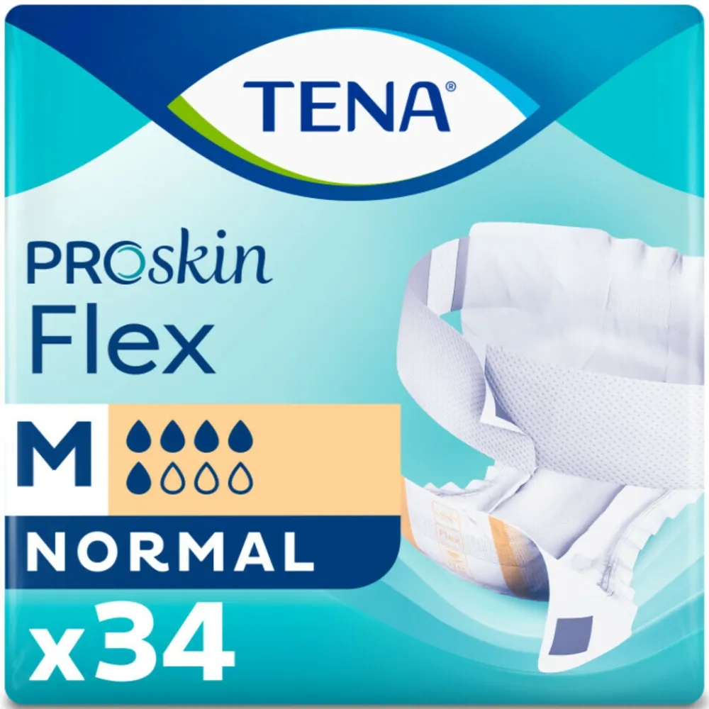 Incontinentie|Intiemhygiëne<TENA Proskin Flex Normal M 34 stuks