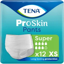 Incontinentie<TENA Proskin Pants Super XS 12 stuks