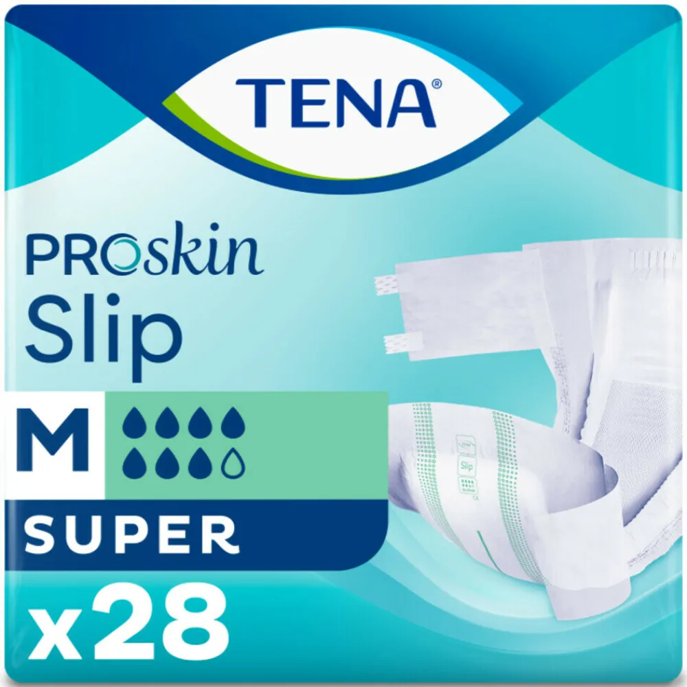 Incontinentie|Intiemhygiëne<TENA Proskin Slip Super M 28 stuks