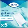 Bad & Douche<TENA Proskin Wet Wash Gloves Frisse Geur 5 stuks
