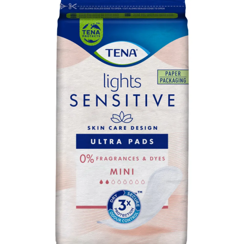Sensitive Lights Ultra Pads Mini 20 stuks^TENA Hot