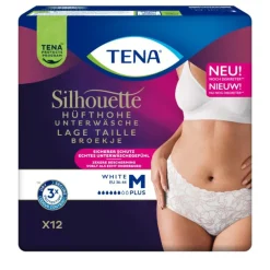 Hot Silhouette Underwear Low Waist Blanc Plus M 12 stuks Incontinentie