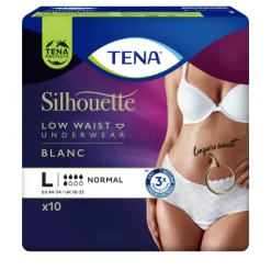 Silhouette Underwear Low Waist Blanc Plus L 10 stuks^TENA Clearance