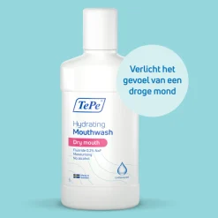 Hydraterende Mondspoeling zonder Smaak 500 ml^TePe Discount