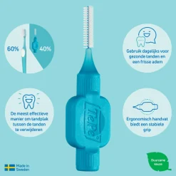 Best Interdentale Ragers Original 0,6 mm Blauw 8 stuks Flossen & Ragen