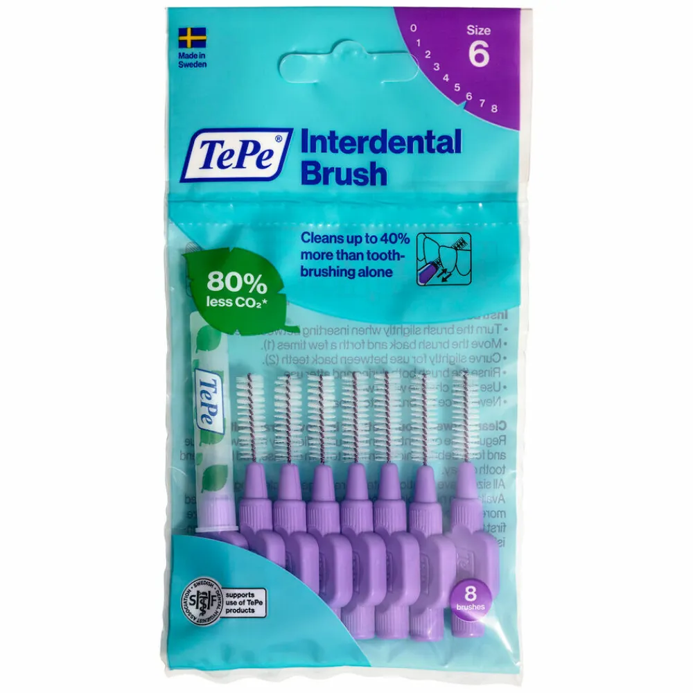 Interdentale Ragers Original 1,1 mm Paars 8 stuks^TePe Best