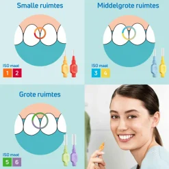 Flossen & Ragen<TePe Ragers Extra Zacht 0,5 mm Lichtrood 6 stuks