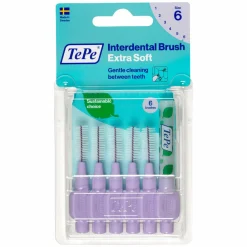 Flossen & Ragen<TePe Ragers Extra Zacht 1,1 mm Lichtlila 6 stuks