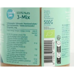 Beleg<Terrasana Notenpasta 3 Mix 500 gr