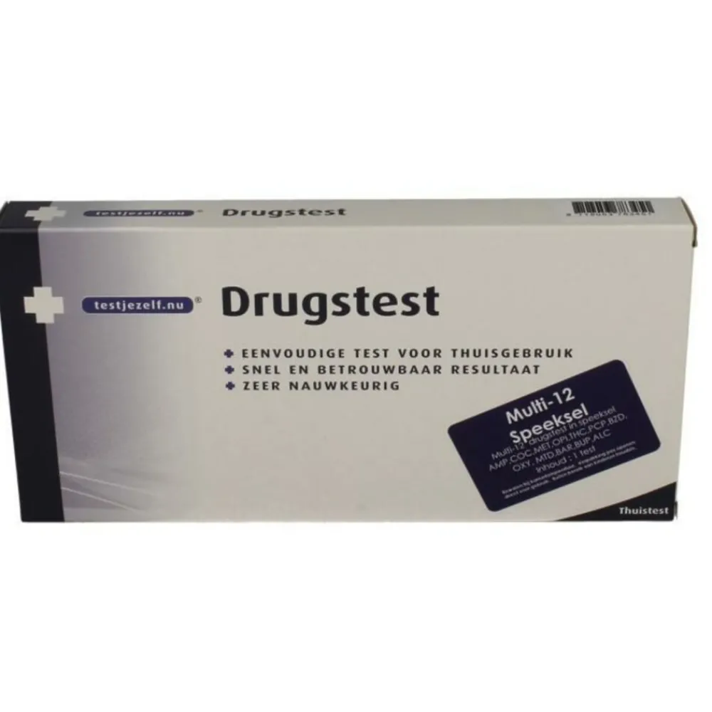 Zelftesten<Testjezelf.nu Drugstest Multi 12 Speeksel